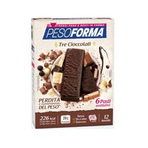 Pesoforma Barrette 3 Cioccolati 12 Barrette-2