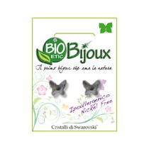 Bioetic Bijoux Orecchini Bat 8mm Black Diamond-1