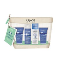 Uriage Reisetasche für Kinder, Reinigungscreme 50 ml + Reinigungswasser 100 ml + Thermalwasser 50 ml + Feuchtigkeitsmilch 50 ml-2