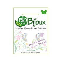 Bioetic Bijoux Swarovski Mondohrringe 10x7mm Aurora Borealis 1 Paar-5