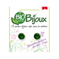 Bioetic Bijoux Orecchino Brillantino Xirius 6,2 mm Dark Green 1 Paio-2
