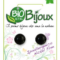 Orecchino Perla 8mm Black-1
