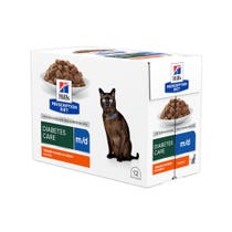 Hill's Prescription Diet M/D Huhn Katzenfutter 12 Beutel-3