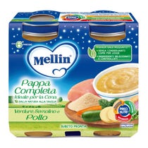 Mellin homogenisiertes Abendessen mit Huhn/Gemüse 2X200G-3