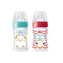Chicco Biberon Benessere Pop Friends Silicone 150ml-1