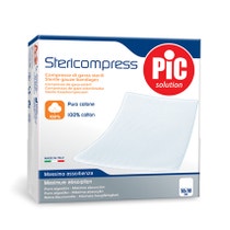 Pic Stericompress Garze Sterili Cotone 10x10cm 25 Pezzi-1