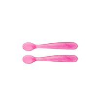 Chicco Cucchiaio Silicone 6m+ Girl 2 Pezzi-1