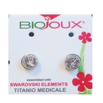 Biojoux Crystals From Swarovski Fat Bezel Titanium Post 5mm-1