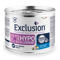 Exclusion Veterinary Diet Formula Hypoallergenic Per Cani Pesce/Patate Lattina 200gr-1