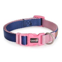 Camon Collare Regolabile Double Premium Blu/Rosa Per Cani Cuccioli 20x360cm/480mm-2