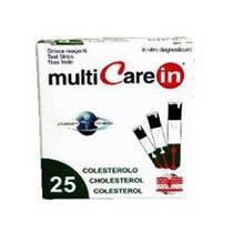 MultiCare Cholesterintest in Cholesterin in Streifen mit Kapillaraspiration 25 Stück-2