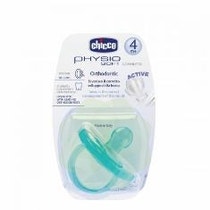 Chicco Succhietto Physio Soft Silicone Azzurro 4m+ 1 pezzo-1