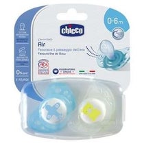 Chicco Succhietto Air Boy Silicone 0-6 2 Pezzi-1