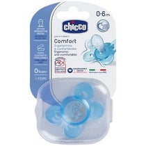 Chicco Succhietto Silicone Physio Comfort 0-6mesi Colore Azzurro-1