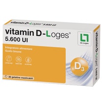 Vitamin D-Loges 30 Gelatine Masticabili Limone 42g-1
