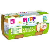 Hipp Omogeneizzato Albicocca/Mela 4M+ 2x80g-1