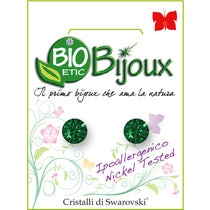 Orecchino Bioetic Bijoux Xirius 6,2mm Smeraldo-1
