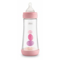 Chicco Perfect 5 Biberon 240 ml Rosa- Flusso MEDIO-1