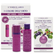 L'erbolario I Colori Dell'orto Beruhigendes Lila-Gesichtsset für empfindliche Haut 1 Kit-1