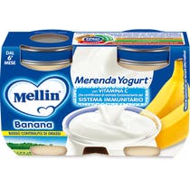Mellin Merenda Yogurt Banana 2x120g 6Mesi+-3