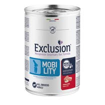 Exclusion Veterinary Diet Formula Mobility Maiale/Riso Lattina 400gr-1