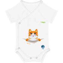 J Bimbi Body My Hero Bio Cotton 4 Season 44-62cm Sweet Pouch Gatto-2