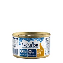 Exclusion Mediterraneo Monoprotein Noble Grain Umido Per Gatti Sterilizzati Al Manzo Lattina 85gr-1
