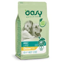 Oasy Trockene Hähnchenkroketten für ausgewachsene Hunde, große 12-kg-Tasche-1