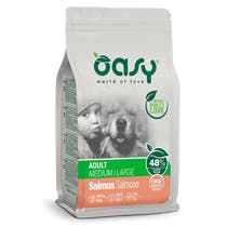 Oasy Dry Monoproteico-Kroketten mit Lachs für erwachsene Hunde Medium / Large Beutel 2,5 kg-1
