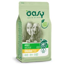 Oasy Trockene Hühnerkroketten für mittelgroße Hunde Tasche 12kg-1