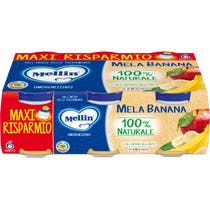 Mellin Omogeneizzato Mela Banana 4M+ 6x100g-2