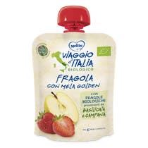 Mellin Viaggio D'Italia Merenda Bio Fragola Con Mela Golden 90g-2