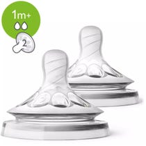 Avent 2 Tettarelle Natural Flusso Lento 2 Fori 1M+-1