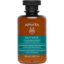 Apivita Shampoo Sebo-Regolatore Menta Piperita/Propoli 250ml-1