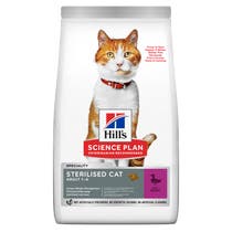 Hill's Science Plan Sterilized Cat Jung- und Erwachsenen-Entenkroketten für Katzen Beutel 1,5 kg-1